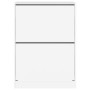 Shoe cabinet with 2 folding drawers white 80x42x108 cm by , Shoe racks and shoe organizers - Ref: Foro24-3214399, Price: 108,...