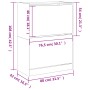 Shoe cabinet with 2 folding drawers white 80x42x108 cm by , Shoe racks and shoe organizers - Ref: Foro24-3214399, Price: 108,...