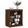 Sideboard with LED lights brown oak 60.5x37x67 cm by , Sideboards - Ref: Foro24-836699, Price: 64,54 €, Discount: %