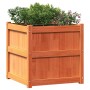 Outdoor planters 2 pcs solid wax brown pine wood by , Pots and planters - Ref: Foro24-837429, Price: 126,81 €, Discount: %