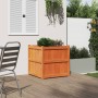 Outdoor planter solid wax brown pine wood 70x70x70 cm by , Pots and planters - Ref: Foro24-837436, Price: 96,26 €, Discount: %