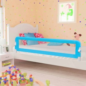 Barandilla de seguridad cama de niño poliéster azul 180x42 cm de vidaXL, Barandillas de seguridad - Ref: Foro24-10173, Precio...