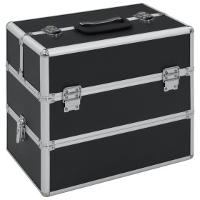 Makeup case 37x24x35 cm black aluminum by vidaXL, toiletry bags - Ref: Foro24-91837, Price: 58,94 €, Discount: %