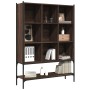 Oak brown engineered wood shelf 102x30x141.5 cm by , Bookcases and shelves - Ref: Foro24-3214333, Price: 106,86 €, Discount: %