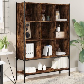 Smoked oak engineered wood shelf 102x30x141.5 cm by , Bookcases and shelves - Ref: Foro24-3214331, Price: 103,99 €, Discount: %