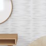 48 units of white stone XPS wall panels 50x50 cm, covering 12 m². by , Wall covering - Ref: Foro24-356939, Price: 112,40 €, D...