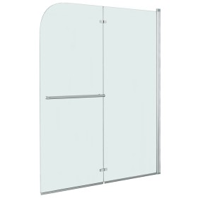 Mampara de ducha plegable 2 paneles ESG 120x140 cm de vidaXL, Puertas de ducha - Ref: Foro24-144677, Precio: 180,51 €, Descue...