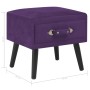 Mesita de noche morado oscuro 40x35x40 cm terciopelo de vidaXL, Mesitas de noche - Ref: Foro24-247541, Precio: 64,14 €, Descu...