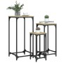 Stackable side tables, set of 3, engineered wood in Sonoma oak. by , Side tables - Ref: Foro24-838939, Price: 46,04 €, Discou...