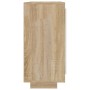 Aparador madera contrachapada blanco y roble Sonoma 92x35x75 cm de , Aparadores - Ref: Foro24-811840, Precio: 111,53 €, Descu...