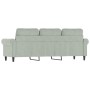 Sofá de 3 plazas terciopelo gris claro 180 cm de , Sofás - Ref: Foro24-359539, Precio: 299,06 €, Descuento: %