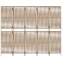 5 panel beige synthetic rattan screen by , Room dividers - Ref: Foro24-365399, Price: 136,43 €, Discount: %