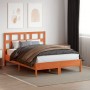 Cabecero de cama madera maciza de pino marrón cera 135 cm de , Cabeceros y pies de cama - Ref: Foro24-844353, Precio: 44,99 €...