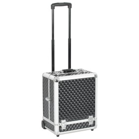 Black aluminum makeup trolley case 35x29x45 cm by vidaXL, toiletry bags - Ref: Foro24-91826, Price: 90,75 €, Discount: %