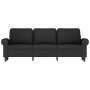 Sofá de 3 plazas terciopelo negro 180 cm de , Sofás - Ref: Foro24-359544, Precio: 299,26 €, Descuento: %