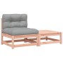 Gartensofa ohne Armlehnen mit Kissen und Fußstütze von , Modulare Sofas für den Außenbereich - Ref: Foro24-838139, Preis: 104...