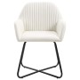 Dining chairs 2 units cream fabric by vidaXL, dining chairs - Ref: Foro24-249809, Price: 164,14 €, Discount: %