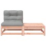 Garden sofa without armrests with cushions and footrest by , Modular outdoor sofas - Ref: Foro24-838139, Price: 104,19 €, Dis...