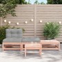 Garden sofa without armrests with cushions and footrest by , Modular outdoor sofas - Ref: Foro24-838147, Price: 154,71 €, Dis...