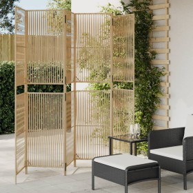 6 panel beige synthetic rattan screen by , Room dividers - Ref: Foro24-365403, Price: 166,99 €, Discount: %