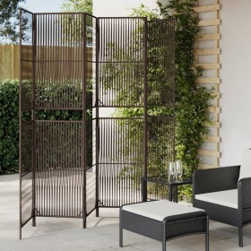 6-panel screen, brown synthetic rattan by , Room dividers - Ref: Foro24-365401, Price: 157,99 €, Discount: %