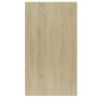 White and oak plywood shelf/sideboard 50x25x80 cm by , Bookcases and shelves - Ref: Foro24-800167, Price: 51,55 €, Discount: %