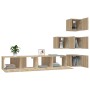 TV-Wandschrank aus Sonoma-Eichensperrholz von , TV-Möbel - Ref: Foro24-3114576, Preis: 142,99 €, Rabatt: %