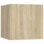 Sonoma oak plywood TV wall cabinet by , TV Furniture - Ref: Foro24-3114576, Price: 142,99 €, Discount: %