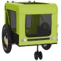 Pet Bicycle Trailer Iron Oxford Cloth Green Black by , pet strollers - Ref: Foro24-93934, Price: 90,06 €, Discount: %