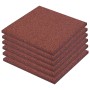 Losetas de goma protección de caídas 6 unidades 50x50x3cm rojo de vidaXL, Suelos y moquetas - Ref: Foro24-91786, Precio: 86,7...