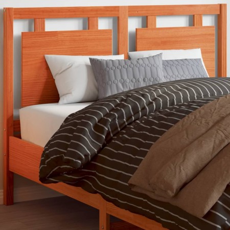 Cabecero de cama madera maciza de pino marrón cera 135 cm de , Cabeceros y pies de cama - Ref: Foro24-844210, Precio: 51,99 €...