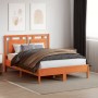 Cabecero de cama madera maciza de pino marrón cera 135 cm de , Cabeceros y pies de cama - Ref: Foro24-844210, Precio: 51,99 €...