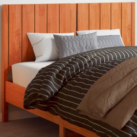 Cabecero de cama madera maciza de pino marrón cera 135 cm de , Cabeceros y pies de cama - Ref: Foro24-844343, Precio: 55,99 €...