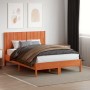 Wax brown solid pine wood bed headboard 135 cm by , Headboards and footboards - Ref: Foro24-844343, Price: 55,99 €, Discount: %