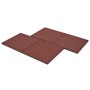 Fallschutz-Gummifliesen 6 Stück 50x50x3cm rot von vidaXL, Böden und Teppiche - Ref: Foro24-91786, Preis: 86,78 €, Rabatt: %