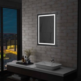 Bathroom mirror with LED and touch sensor 60x80 cm by vidaXL, Mirrors - Ref: Foro24-144730, Price: 120,53 €, Discount: %