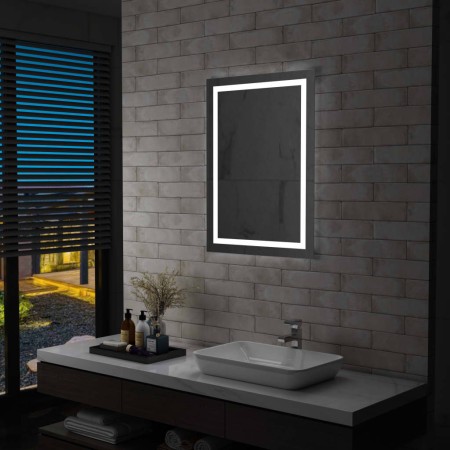 Espejo de baño con LED y sensor táctil 60x80 cm de vidaXL, Espejos - Ref: Foro24-144730, Precio: 120,47 €, Descuento: %