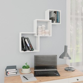 Plywood cube wall shelf 68x15x68 cm by , Shelves and shelves - Ref: Foro24-800270, Price: 26,05 €, Discount: %