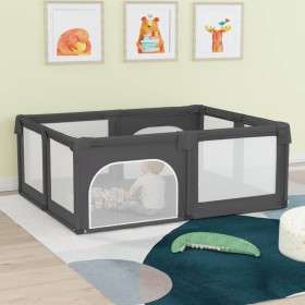 Parque para bebés con 2 puertas tela Oxford gris oscuro de , Parques para bebés - Ref: Foro24-10308, Precio: 122,99 €, Descue...