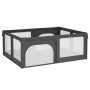 Parque para bebés con 2 puertas tela Oxford gris oscuro de , Parques para bebés - Ref: Foro24-10308, Precio: 121,99 €, Descue...