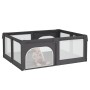 Parque para bebés con 2 puertas tela Oxford gris oscuro de , Parques para bebés - Ref: Foro24-10308, Precio: 121,99 €, Descue...