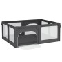 Parque para bebés con 2 puertas tela Oxford gris oscuro de , Parques para bebés - Ref: Foro24-10308, Precio: 121,99 €, Descue...