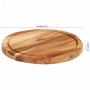 Solid acacia wood cutting board Ø30x2.5 cm by , Chopping boards - Ref: Foro24-356967, Price: 21,36 €, Discount: %