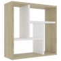 White oak plywood wall shelf 45.1x16x45.1 cm by , Shelves and shelves - Ref: Foro24-802953, Price: 44,99 €, Discount: %