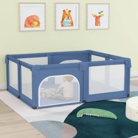 Baby playpen with 2 doors light blue Oxford fabric by , Baby Playpens - Ref: Foro24-10309, Price: 122,99 €, Discount: %