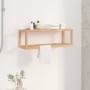 Walnut solid wood towel rack 60x20x20 cm by , Towel racks - Ref: Foro24-350373, Price: 28,89 €, Discount: %