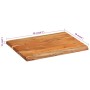 Solid acacia wood cutting board 50x38x2.5 cm by , Chopping boards - Ref: Foro24-356972, Price: 42,50 €, Discount: %