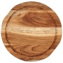 Solid acacia wood cutting board Ø25x2.5 cm by , Chopping boards - Ref: Foro24-356966, Price: 16,93 €, Discount: %