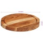 Solid acacia wood cutting board Ø25x2.5 cm by , Chopping boards - Ref: Foro24-356966, Price: 16,93 €, Discount: %