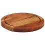 Solid acacia wood cutting board Ø25x2.5 cm by , Chopping boards - Ref: Foro24-356966, Price: 16,93 €, Discount: %